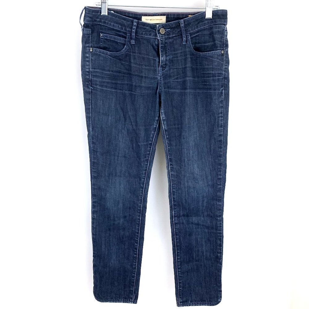 Pilcro and the Letterpress Anthropologie Stet Mid Rise Ankle Straight Leg Jeans